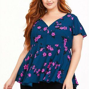 Torrid Floral Top Size 2